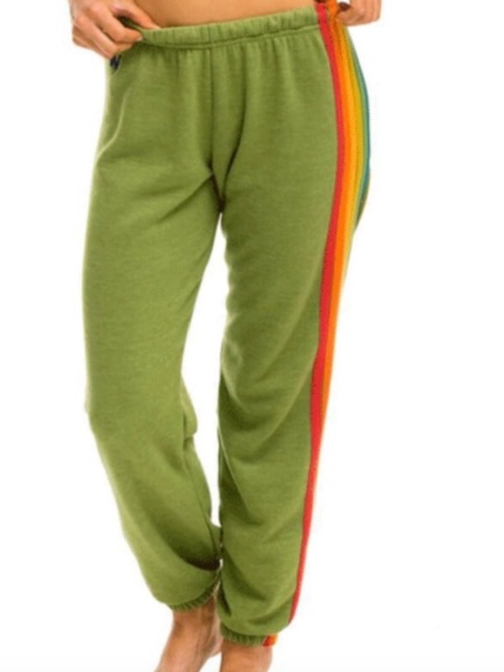Aviator Nation Six Stripe Rainbow Sweatpants